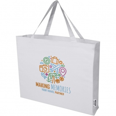 Logo trade promotional items image of: Odessa 220 g/m² GRS recycled cotton large tote bag