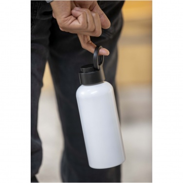 Logotrade advertising product picture of: Trinity 600 ml RCS certified recycled aluminium water bottle with RPET lid