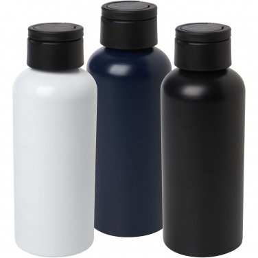 Logo trade promotional merchandise image of: Trinity 600 ml RCS certified recycled aluminium water bottle with RPET lid