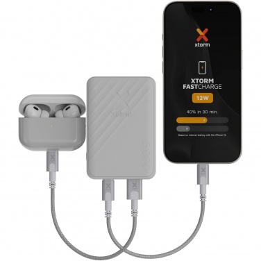 Logo trade promotional gifts image of: Xtorm XG205 Go2 12W 5.000 mAh fast charge power bank 