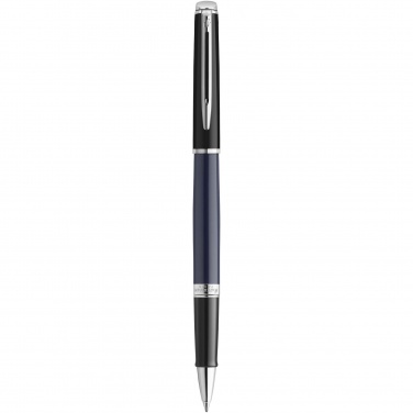 Logotrade promotional merchandise picture of: Hemisphere colour blocking rollerball pen with palladium trim