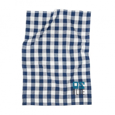 Logo trade promotional giveaways image of: VINGA Clare linen blend kitchen towel