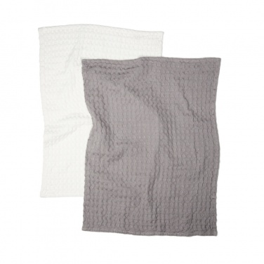 Logotrade corporate gift image of: VINGA Cromer waffle kitchen towel, 2 pcs