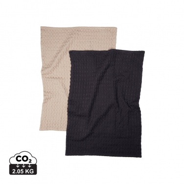 Logo trade promotional giveaways image of: VINGA Cromer waffle kitchen towel, 2 pcs