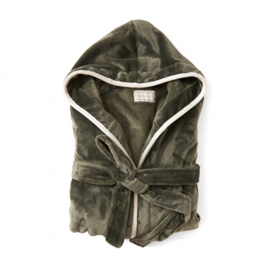 Logo trade advertising products image of: VINGA Louis luxury plush RPET robe size L-XL
