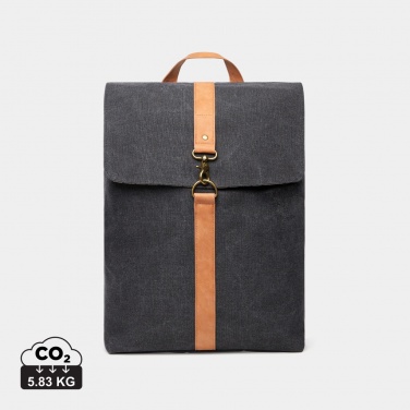 Logotrade promotional item image of: VINGA Bosler backpack GRS recycled canvas