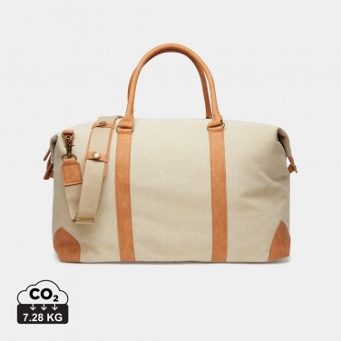 Logo trade promotional merchandise photo of: VINGA Bosler RCS recycled canvas weekend bag
