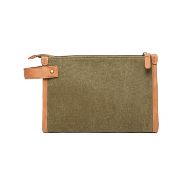 Logo trade promotional giveaways image of: VINGA Bosler GRS recycled canvas toiletry bag