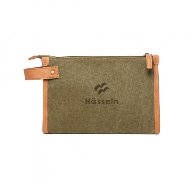 Logo trade promotional giveaways picture of: VINGA Bosler GRS recycled canvas toiletry bag