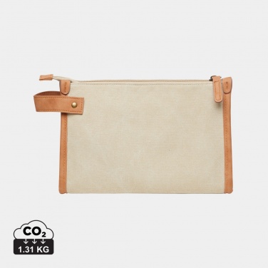 Logo trade advertising product photo of: VINGA Bosler GRS recycled canvas toiletry bag