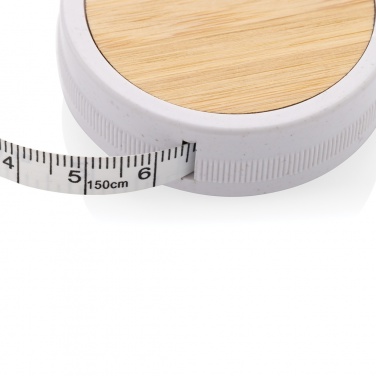 Logo trade promotional merchandise photo of: RCS recycled plastic & bamboo tailor tape