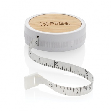 Logotrade promotional item image of: RCS recycled plastic & bamboo tailor tape