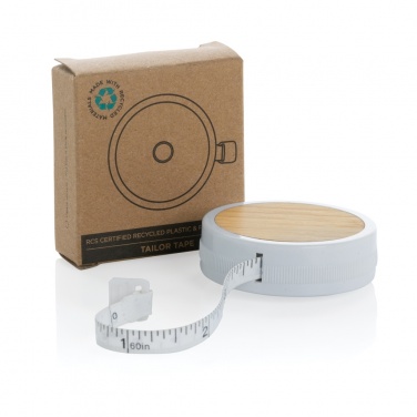 Logo trade promotional giveaway photo of: RCS recycled plastic & bamboo tailor tape
