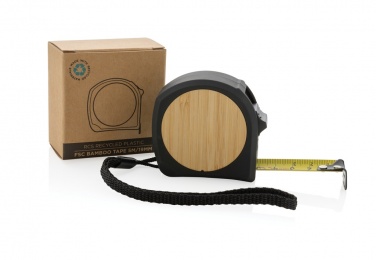 Logo trade promotional products image of: RCS recycled plastic bamboo tape 5M/19mm