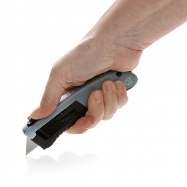 Logo trade promotional gifts image of: RCS certified recycled plastic Auto retract safety knife
