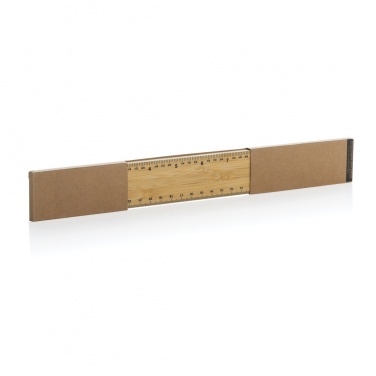 Logotrade promotional giveaways photo of: Timberson extra thick 30cm double sided bamboo ruler