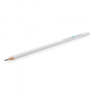 Logo trade promotional giveaways picture of: 25cm wooden carpenter pencil