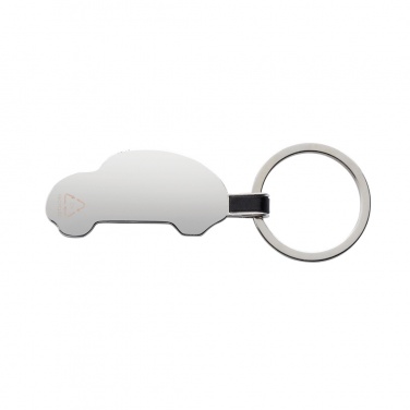 Logo trade promotional items image of: RCS recycled zinc alloy car keyring