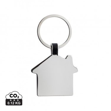 Logo trade promotional giveaway photo of: RCS recycled zinc alloy house keyring
