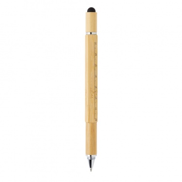 Logotrade promotional gift image of: Bamboo 5-in-1 toolpen