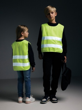 Logo trade promotional merchandise photo of: GRS recycled PET high-visibility safety vest 3-6 years