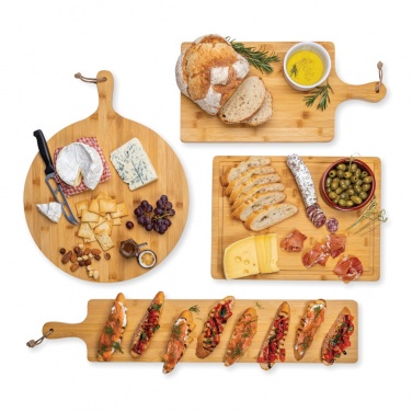 Logo trade promotional items image of: Ukiyo bamboo round serving board