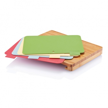 Logotrade promotional gift picture of: Cutting board with 4pcs hygienic boards