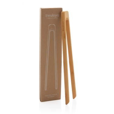 Logotrade promotional product image of: Ukiyo bamboo serving tongs