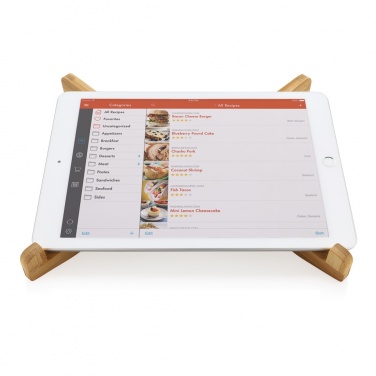 Logotrade advertising product image of: Bamboo portable laptop stand