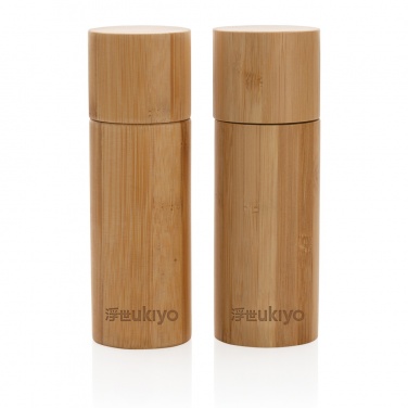 Logotrade promotional items photo of: Ukiyo bamboo salt and pepper mill set