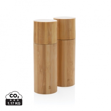Logotrade promotional merchandise photo of: Ukiyo bamboo salt and pepper mill set