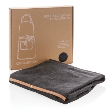 Logotrade promotional item image of: Deluxe canvas chef apron