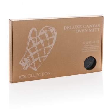 Logotrade promotional giveaway image of: Deluxe canvas oven mitt