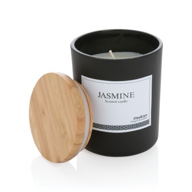 Logo trade promotional gifts picture of: Ukiyo deluxe scented candle with bamboo lid