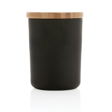Logo trade advertising products image of: Ukiyo deluxe scented candle with bamboo lid