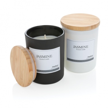 Logotrade promotional merchandise photo of: Ukiyo deluxe scented candle with bamboo lid
