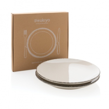 Logo trade business gifts image of: Ukiyo dinner plate set of 2