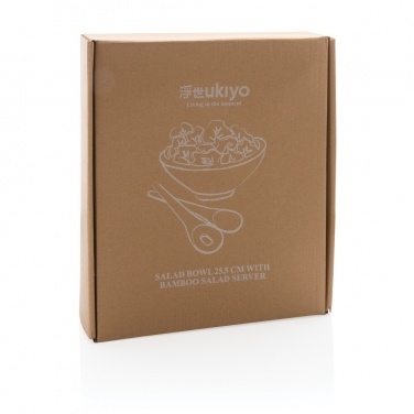 Logotrade corporate gift picture of: Ukiyo salad bowl with bamboo salad server