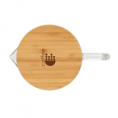 Logotrade promotional merchandise image of: Ukiyo borosilicate glass carafe with bamboo lid 1.2L