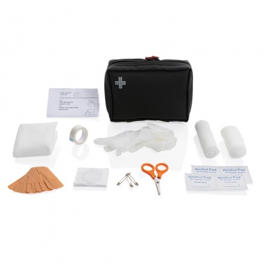 Logotrade business gift image of: RCS recycled nubuck PU pouch  first aid set