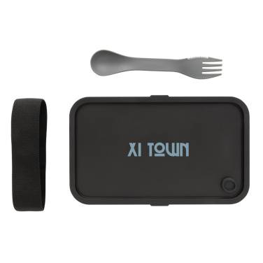 Logotrade promotional items photo of: GRS recycled PP lunch box with spork