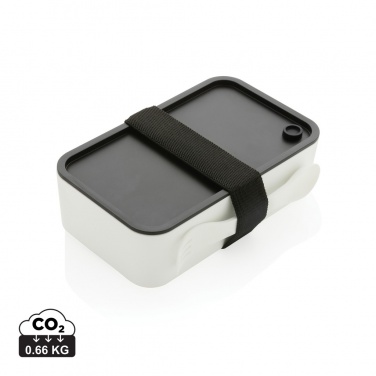 Logo trade corporate gifts image of: GRS recycled PP lunch box with spork