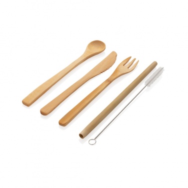 Logotrade promotional giveaways photo of: Reusable bamboo travel cutlery set