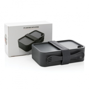 Logo trade promotional products picture of: PP lunchbox with spork