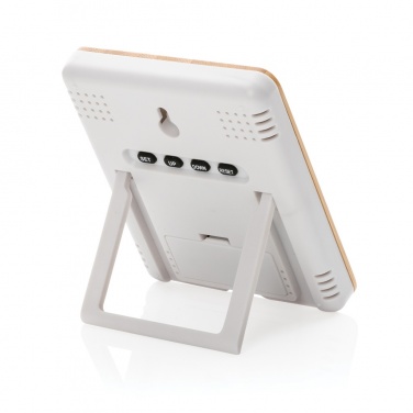 Logo trade promotional items picture of: Bamboo weather station
