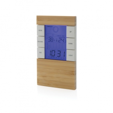 Logotrade promotional product picture of: Utah RCS rplastic and bamboo weather station