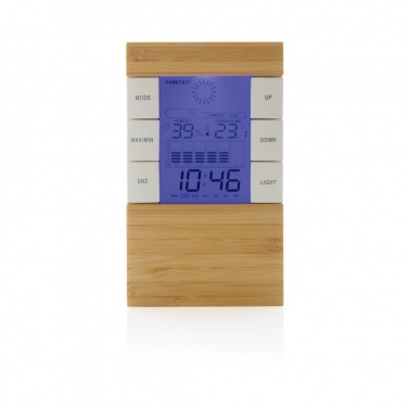 Logotrade promotional products photo of: Utah RCS rplastic and bamboo weather station