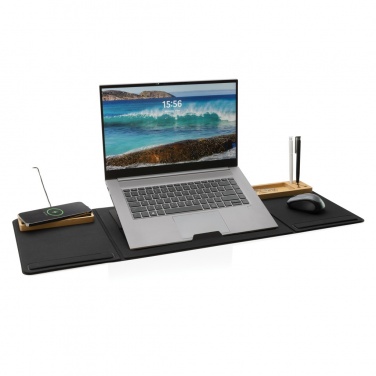 Logo trade promotional gift photo of: Impact AWARE RPET Foldable desk organizer with laptop stand