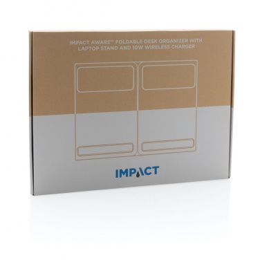 Logotrade corporate gift picture of: Impact AWARE RPET Foldable desk organizer with laptop stand