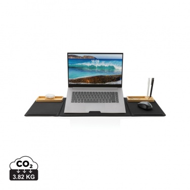 Logotrade corporate gift picture of: Impact AWARE RPET Foldable desk organizer with laptop stand